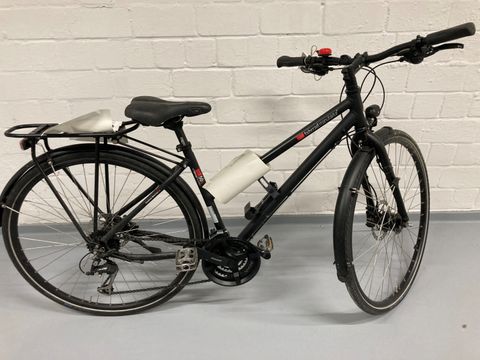 Schwarzes Damenfahrrad