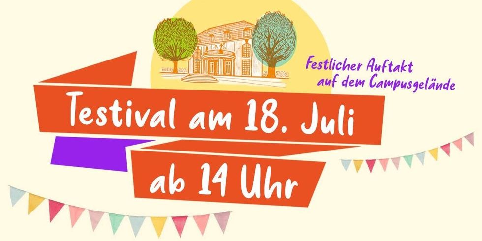 Testival auf dem Campusgelände.