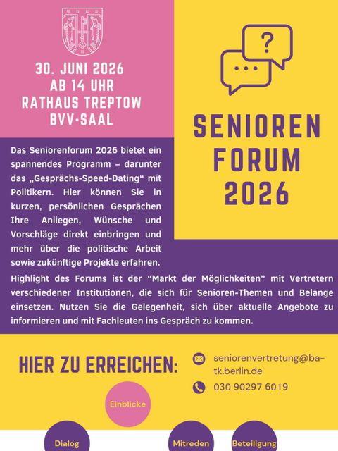 Flyer Seniorenforum 2026