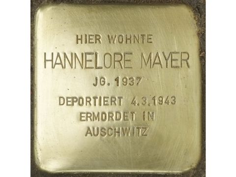 Stolperstein Hannelore Mayer