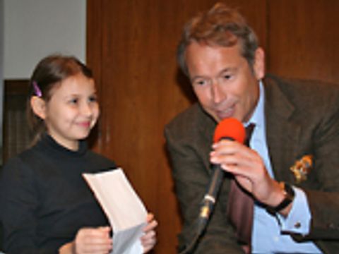 Kinderreporter interviewen Finanzsenator Nußbaum