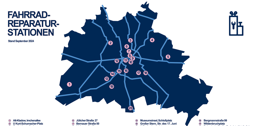 Fahrradreparaturstationen