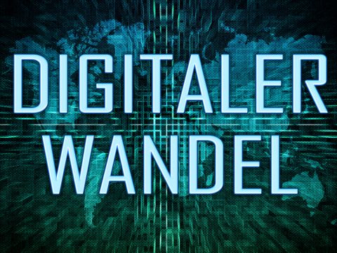 Schriftzug Digitaler Wandel