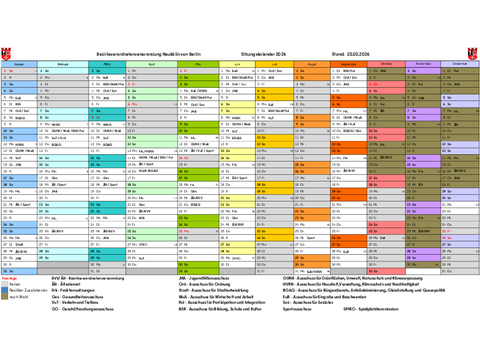 Sitzungsjahr 2026 BVV Neukölln Jahresplanung 