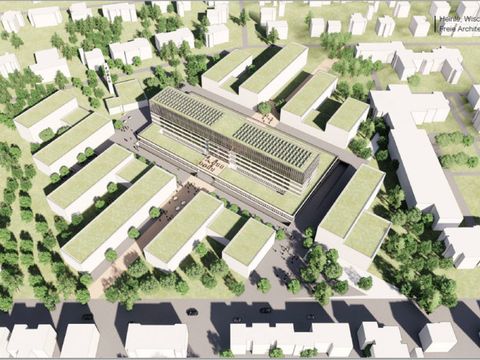 Der FUBIC Campus aus der Vogelperspektive