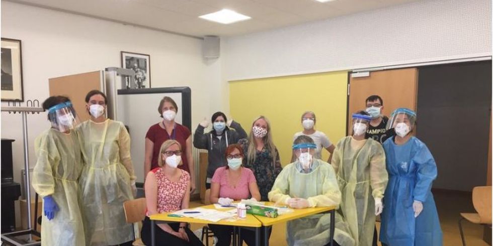 Abstrichteam des Gesundheitsamts