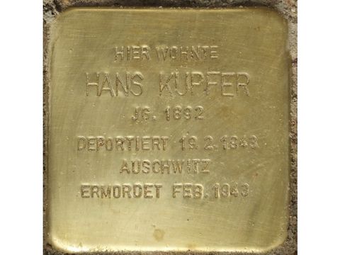 Stolperstein Hans Kupfer