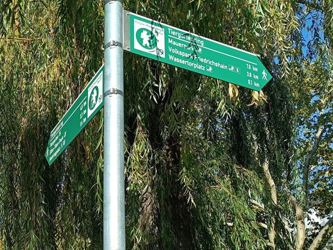 Grüne Hauptwege: Wegweiser Weg 19 Tiergartenring