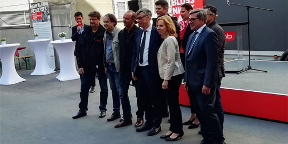 Der rbb eröffnet umweltfreundliche Energiezentrale