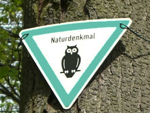 Schild Naturdenkmal