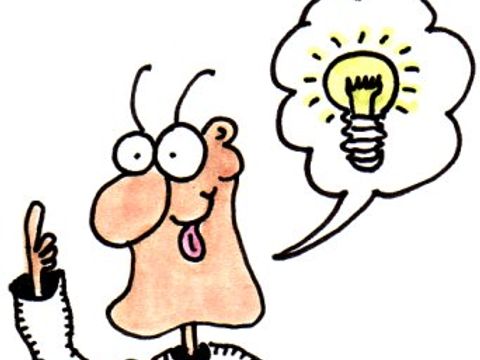 Cartoon Die Idee - von Eckehard Plum