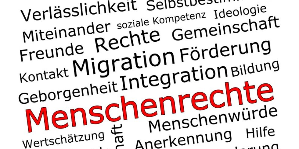 Wort Menschenrecht