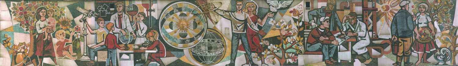 Haus des Lehrers - Bildfries vom Alexanderplatz (Ausschnitt)