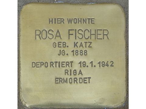 Stolperstein Rosa Fischer (Bild: Stolperstein-Initiative CW, Hupka)