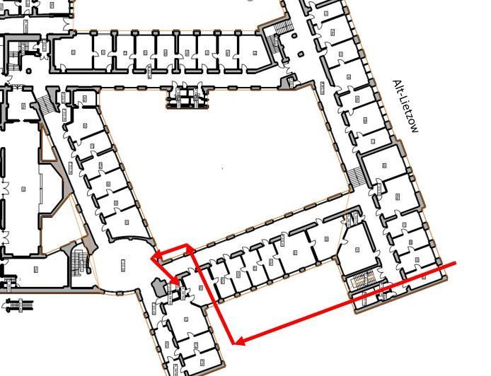 Wegbeschreibung außen