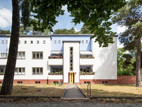 Geschossbau von Bruno Taut in der Waldsiedlung (Bild: Landesdenkmalamt Berlin, Foto: Anne Herdin)