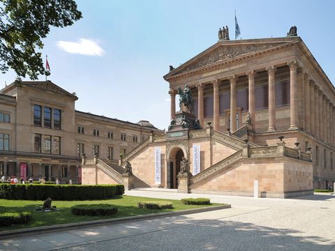 Die Alte Nationalgalerie und das Neue Museum auf der Berliner Museumsinsel (Bild: Landesdenkmalamt Berlin, Wolfgang Bittner)