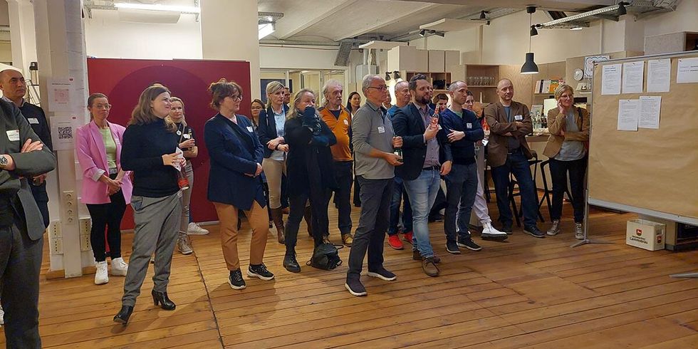 Bezirksbürgermeisterin Clara Herrmann beim Unternehmerstammtisch