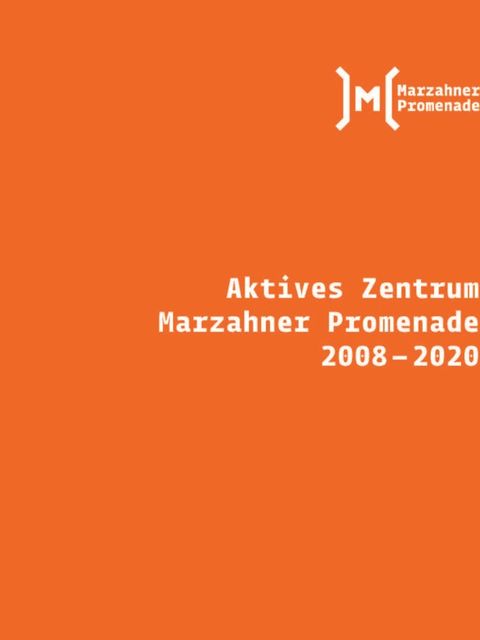 Titelblatt der Abschlußsokumentation zum Aktiven Zentrum Marzahner Promenade