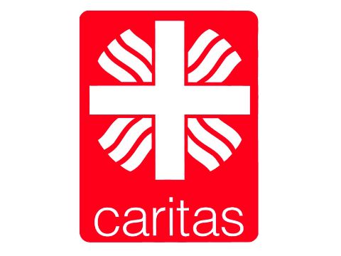 Rotes Caritas Logo mit Kreuz