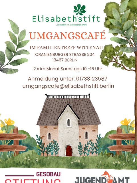 Plakat zum Umgangscafé (Bild: BA Rdf)