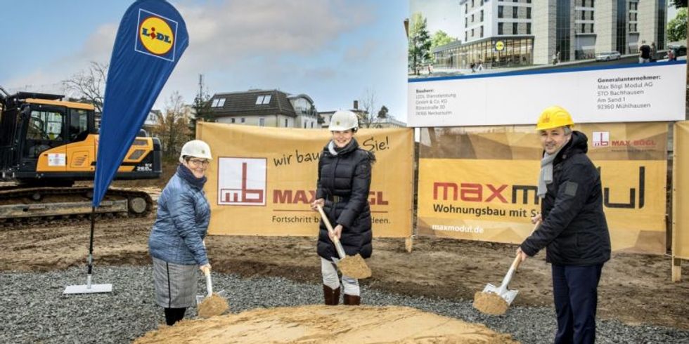 Spatenstich LIDL Hönower Strasse quer