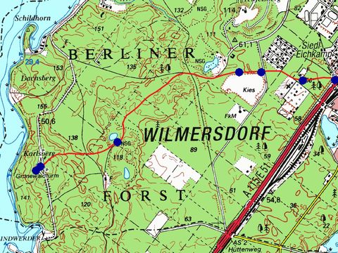 Wanderkarte (Bild: Berliner Forsten)