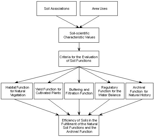 Figure 1: Plan for the evaluation of soil functions