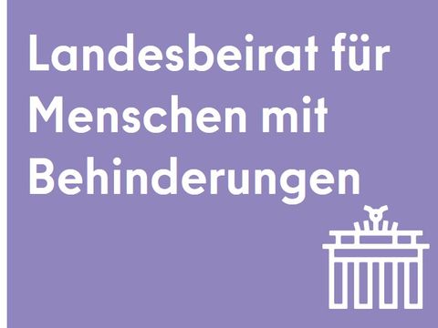 Der Titel steht in weißer Schrift auf violettem Hintergrund. In der rechten unteren Ecke ist das Symbolbild des Brandenburger Tors, ebenfalls in weiß.