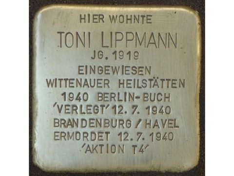 Stolperstein für Toni Lippmann