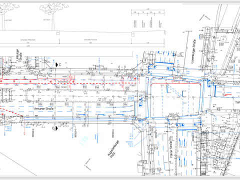 Amrumer Straße: VerkehrszeichenplAmrumer Straße: Verkehrszeichenplan am Knotenpunkt Föhrer Straße / Luxemburger Straßean am Knotenpunkt Seestraße (Bild: SGA BA Mitte)