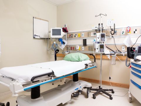 Raum in der Notaufnahme eines Krankenhauses