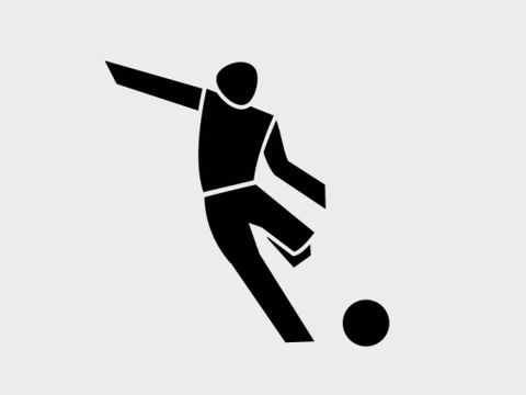 Fussball Piktogramm