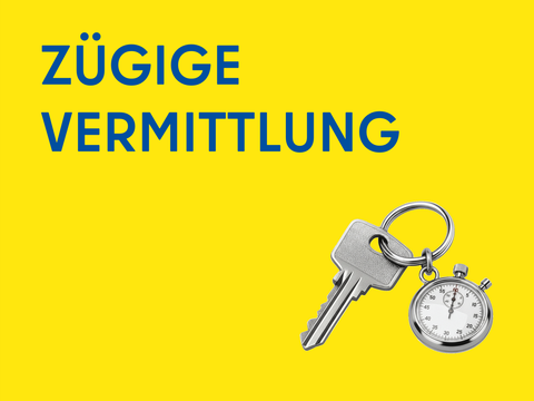 Zügige Vermittlung (Schlüssel mit Stoppuhr-Anhänger)