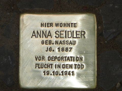 Stolperstein für Anna Seidler