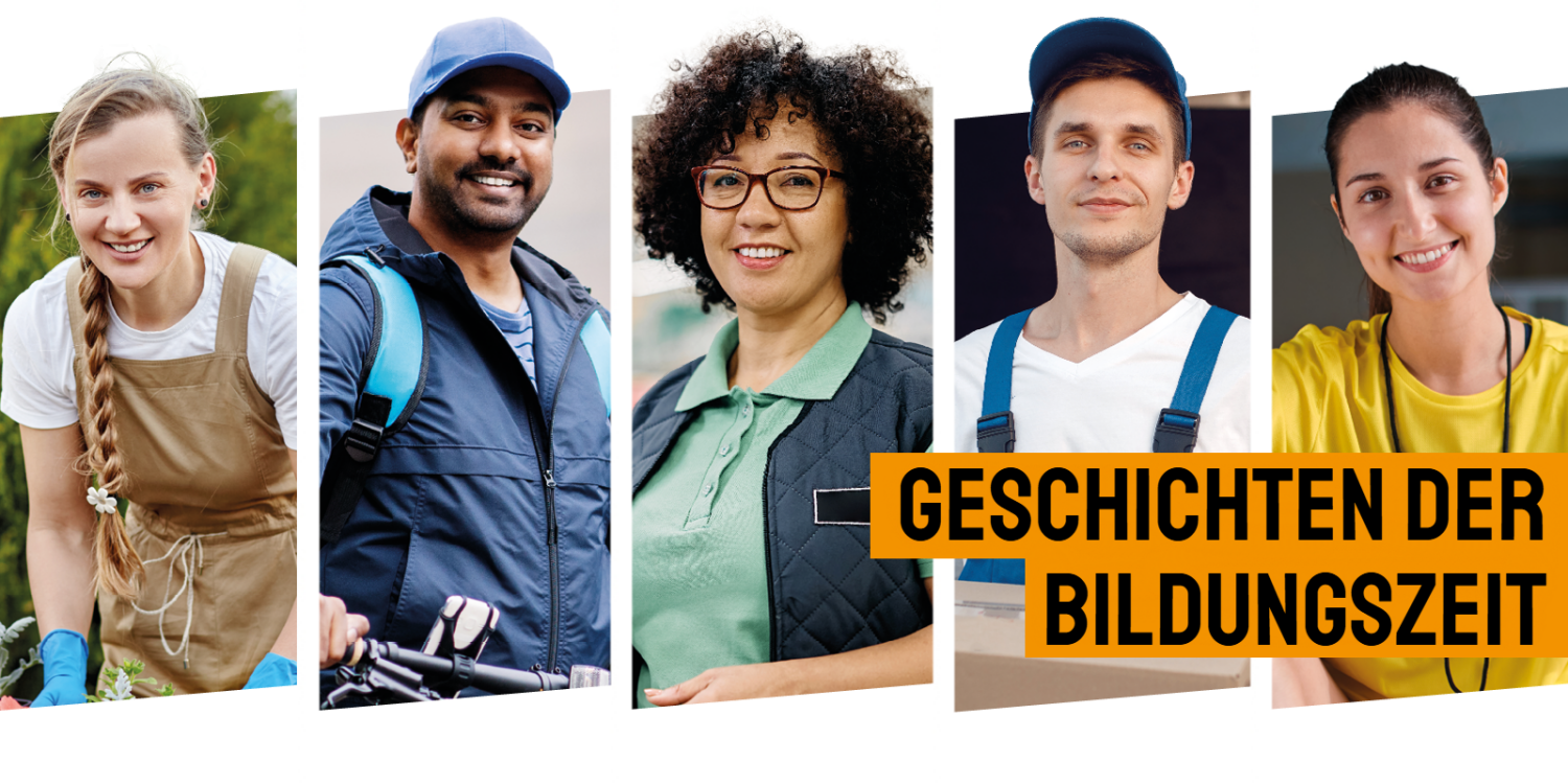 Fünf Personen mit interessanten Geschichten zur Bildungszeit.