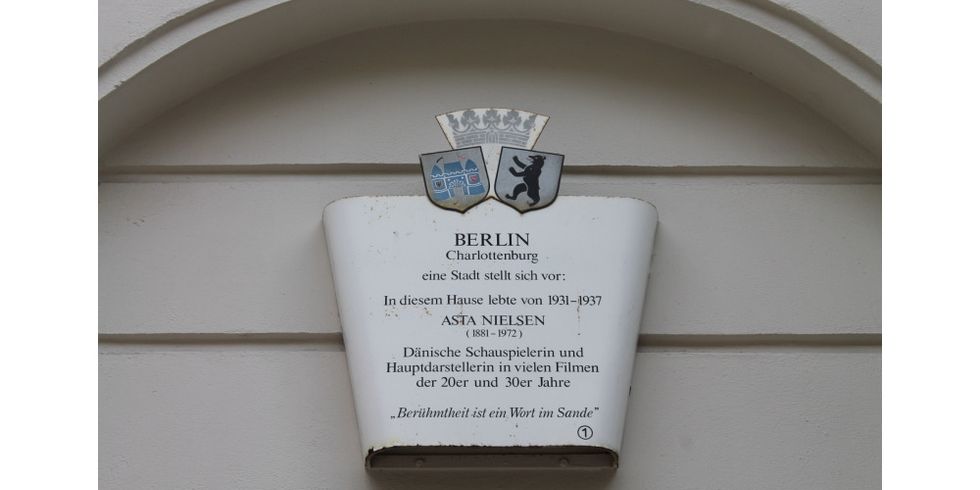 Gedenktafel Asta Nielsen