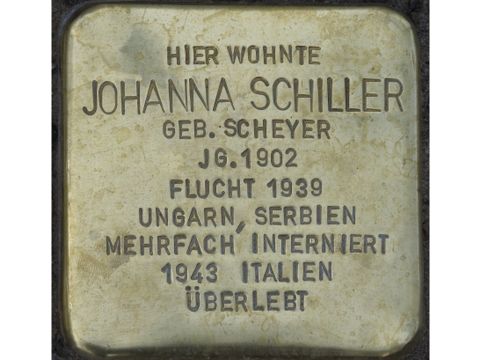 Stolperstein für Johanna Schiller