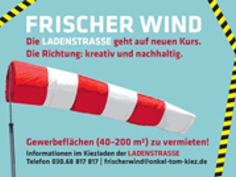Frischer Wind - Plakat Ladenstraße