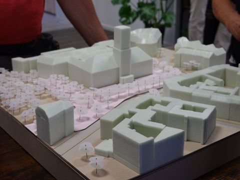 Modell (Bild: Ulrike Harbort, Bezirksamt Tempelhof-Schöneberg)