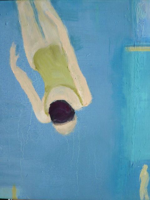 Malerei "Eintauchen" von Sibylle Meister