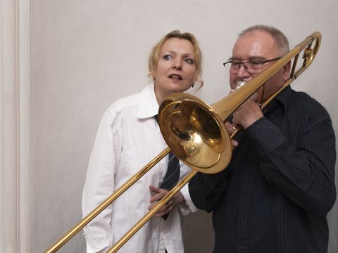 Cora Chilcott mit Hartmut Behrsing