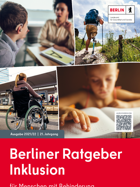Titelblatt vom Ratgeber für Inklusion 2021/22
