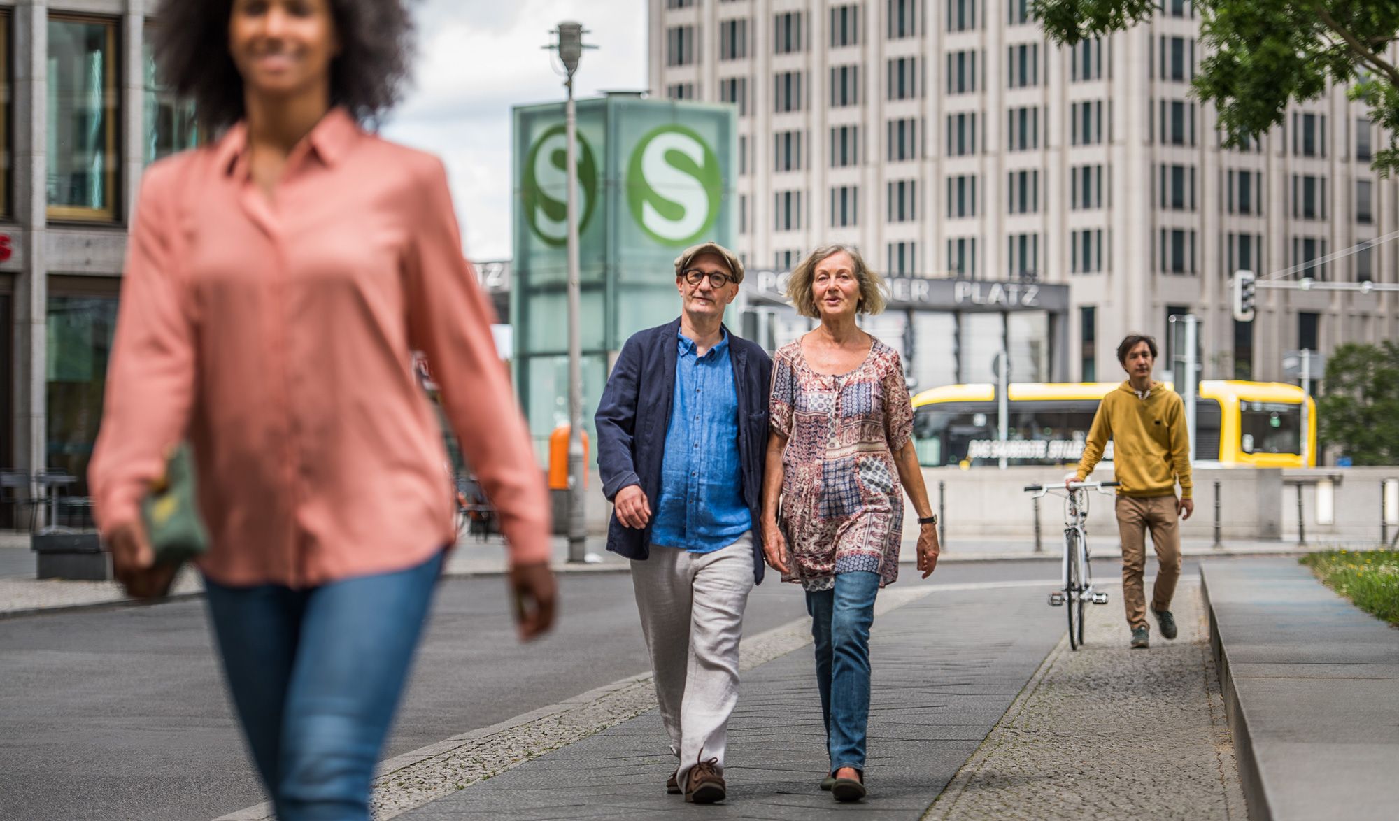 Fußgänger am Leipziger Platz