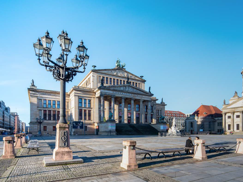 Das Konzerthaus am Gendarmenmarkt von Karl Friedrich Schinkel