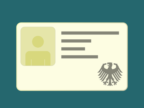 stilisierter Deutscher Personalausweis