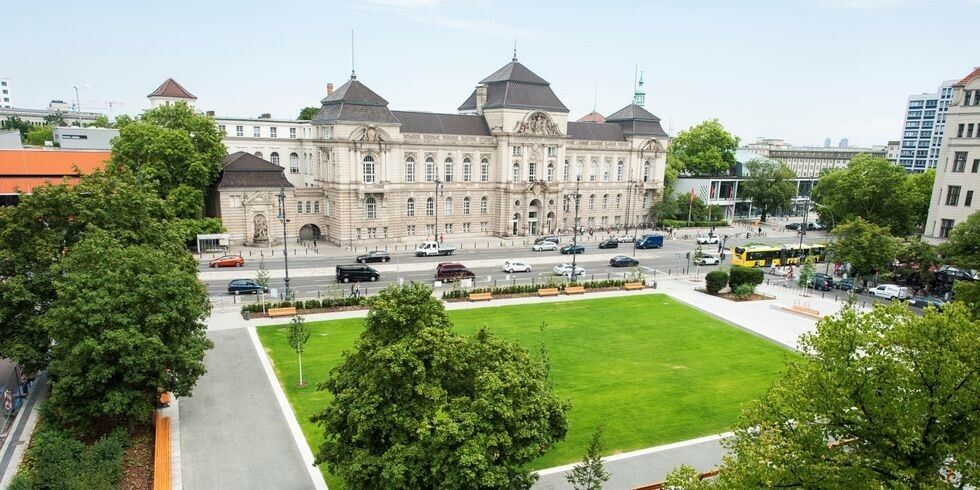 Steinplatz von oben