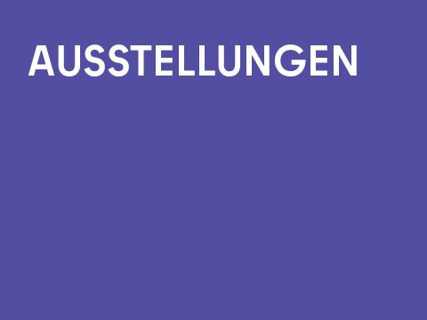 Grafik einarbig mit Schrift: Ausstellungen