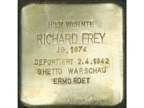 Stolperstein Richard Frey (Bild: Stolpersteine-Initiative CW, Hupka)