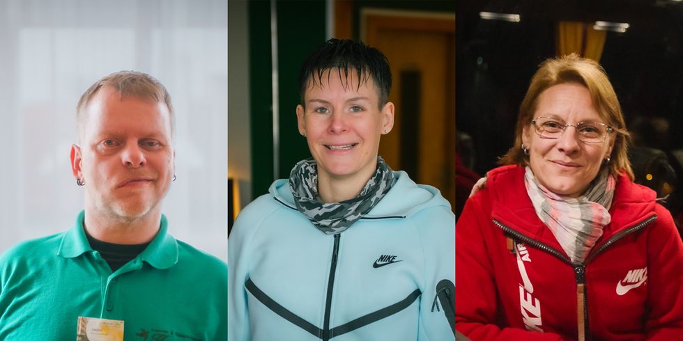 Andre, Nancy und Yvonne im Portrait.